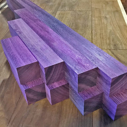 Purple Heart Wood Turning Blanks 6pcs - 2" x 2" x 12"