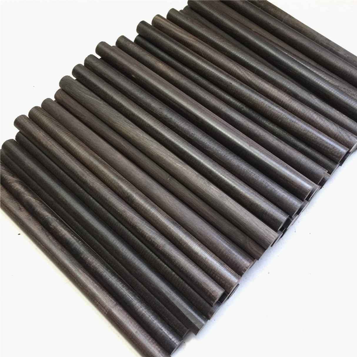 CHENGYIDA 10-Pack 15x1.2cm African Blackwood Ebony Dowel Pins Wood Lumber Turning Blanks Pen Making Round Stick Pen Make Blanks Wood Handle CHENGYIDA
