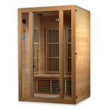 BOTARO Maxxus Saunas MX-J206-01 Seattle Carbon Far Infrared Sauna for 2 Persons, Hemlock Wood BOTARO