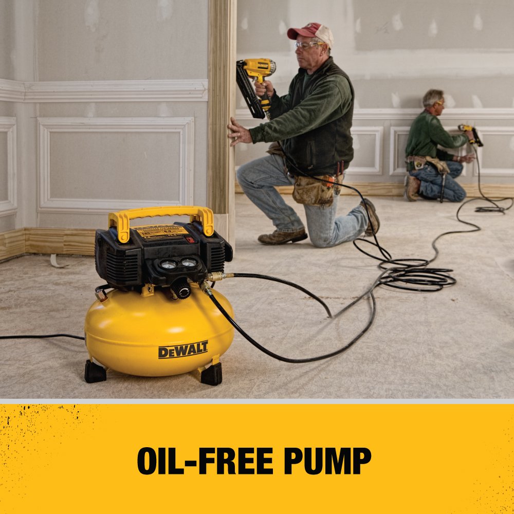 DEWALT Pancake Air Compressor, 6 Gallon, 165 PSI (DWFP55126),Multi DEWALT
