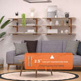 Lumber Rack Wall-Mounted Lumber Storage Rack, Heavy Duty Wood Storage Racks with 6-Level System, 1320 Lb Durable Garage Wood Organizer, Orange Lumber Riciakik