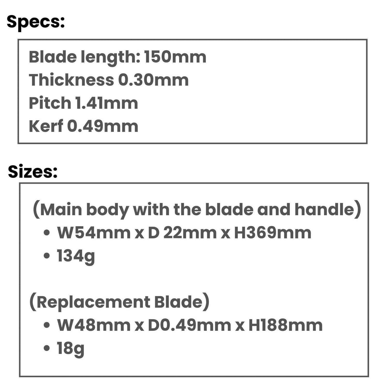 Z-saw Dozuki Piercing 150, Mini Panel Saw New Model with Resin Handle, English Replacement Manual Included, Japanese Hand Saw (Replacement Blade) Z-saw