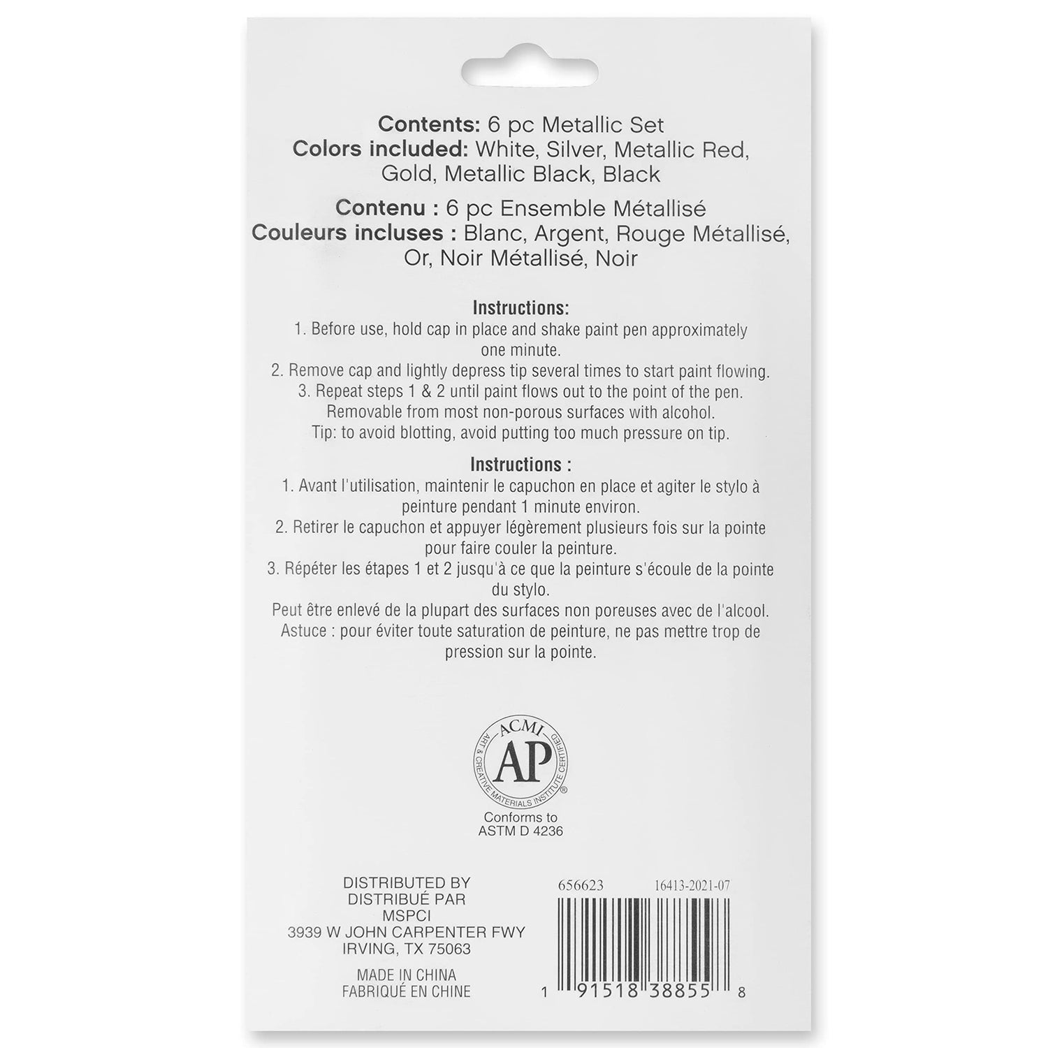 Metallic Medium Line Paint Pen Set by Craft Smart® Craft Smart