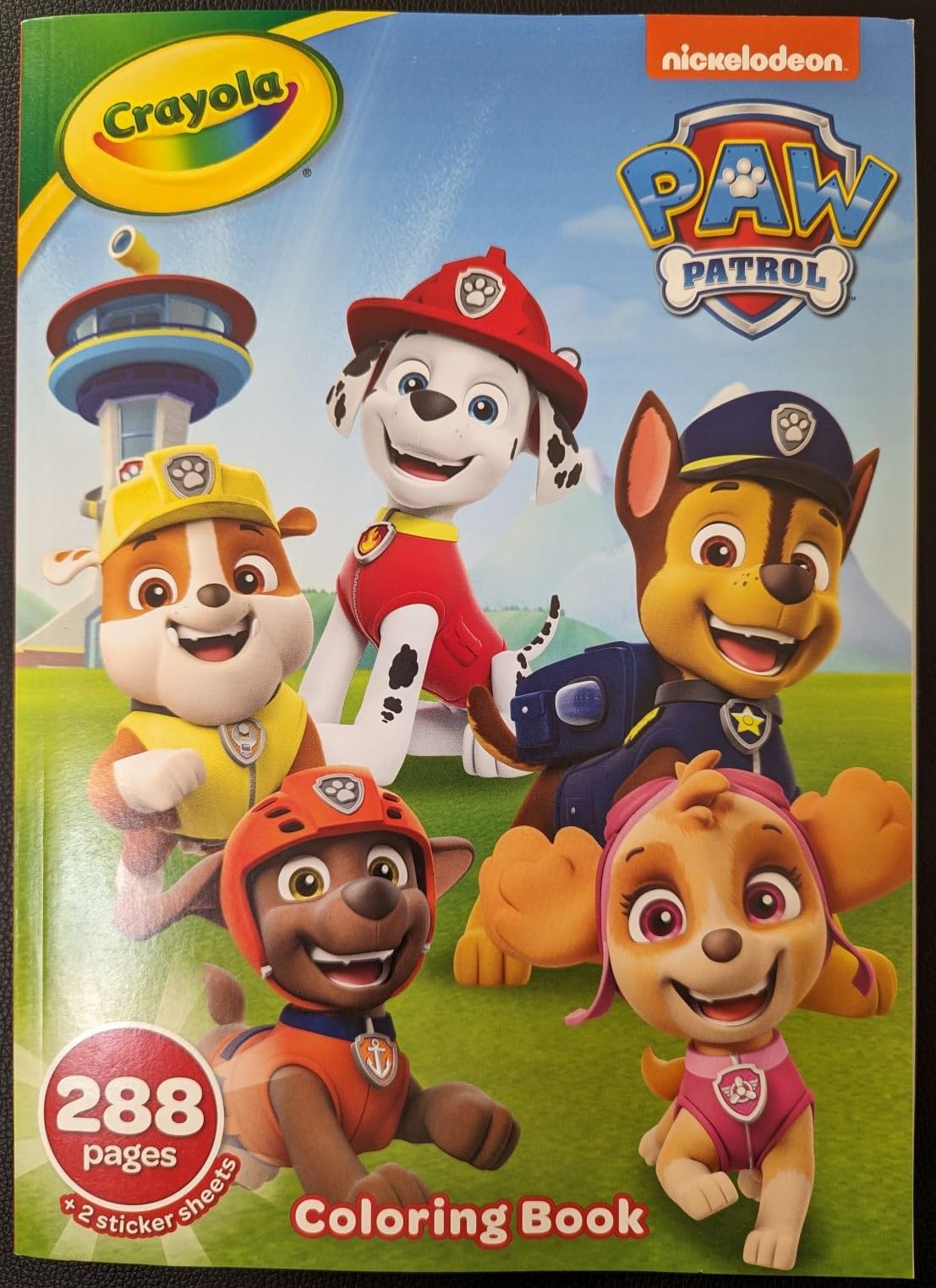 Crayola Paw Patrol Coloring Book with Stickers, Gift for Kids, 288 Pages, Ages 3, 4, 5, 6 - WoodArtSupply