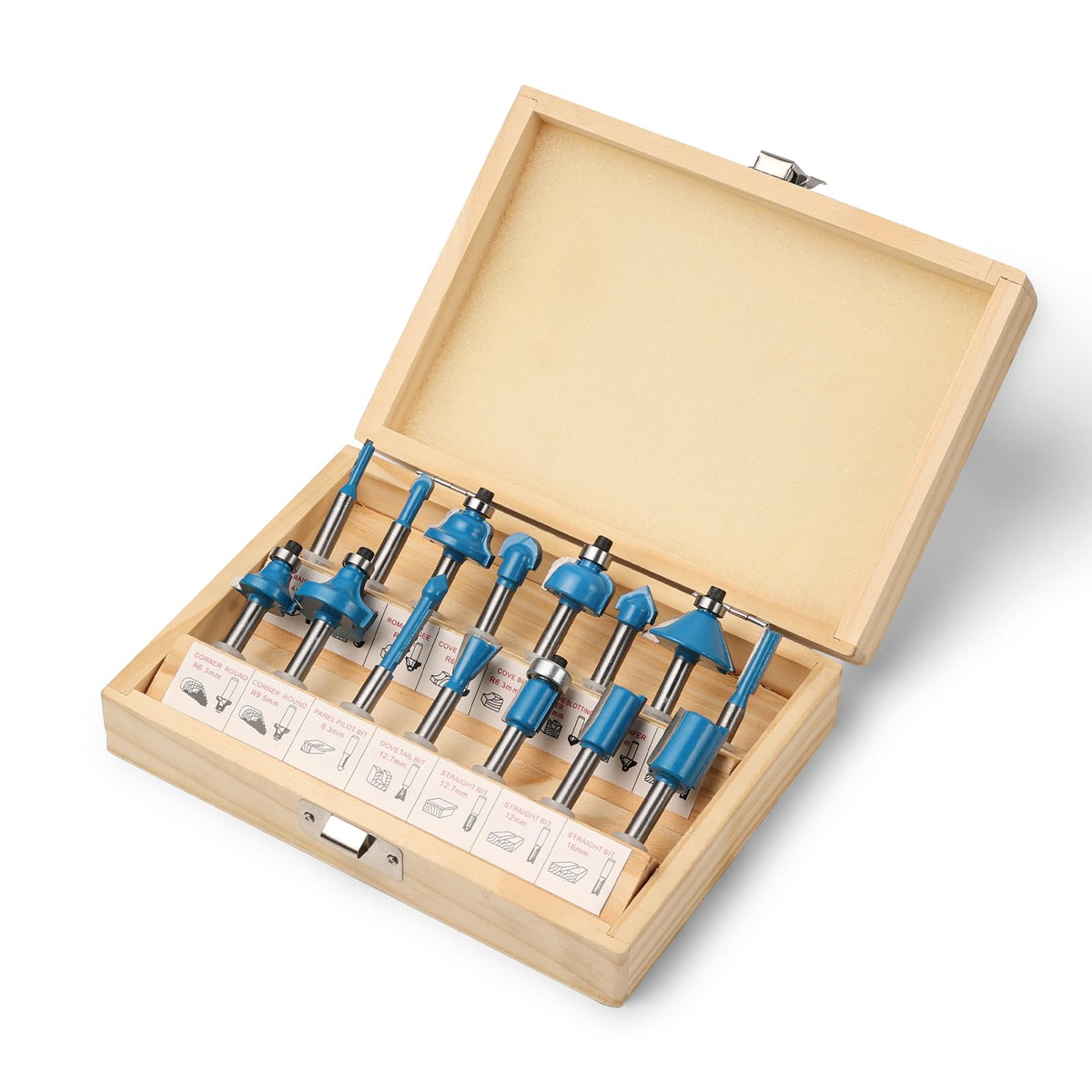 Genmitsu 15pcs 1/4 Inch Shank Router Bits Set, Woodworking Tools for T ...