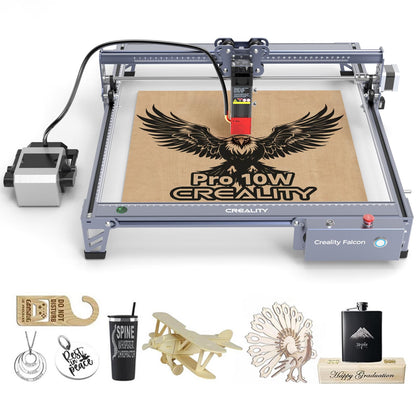 Creality Laser Engraver with Air Assist,72W Laser Cutter, 10W Output Laser Engraving Cutting Machine Compresed Spot 0.06x0.06mm for Wood, Metal,