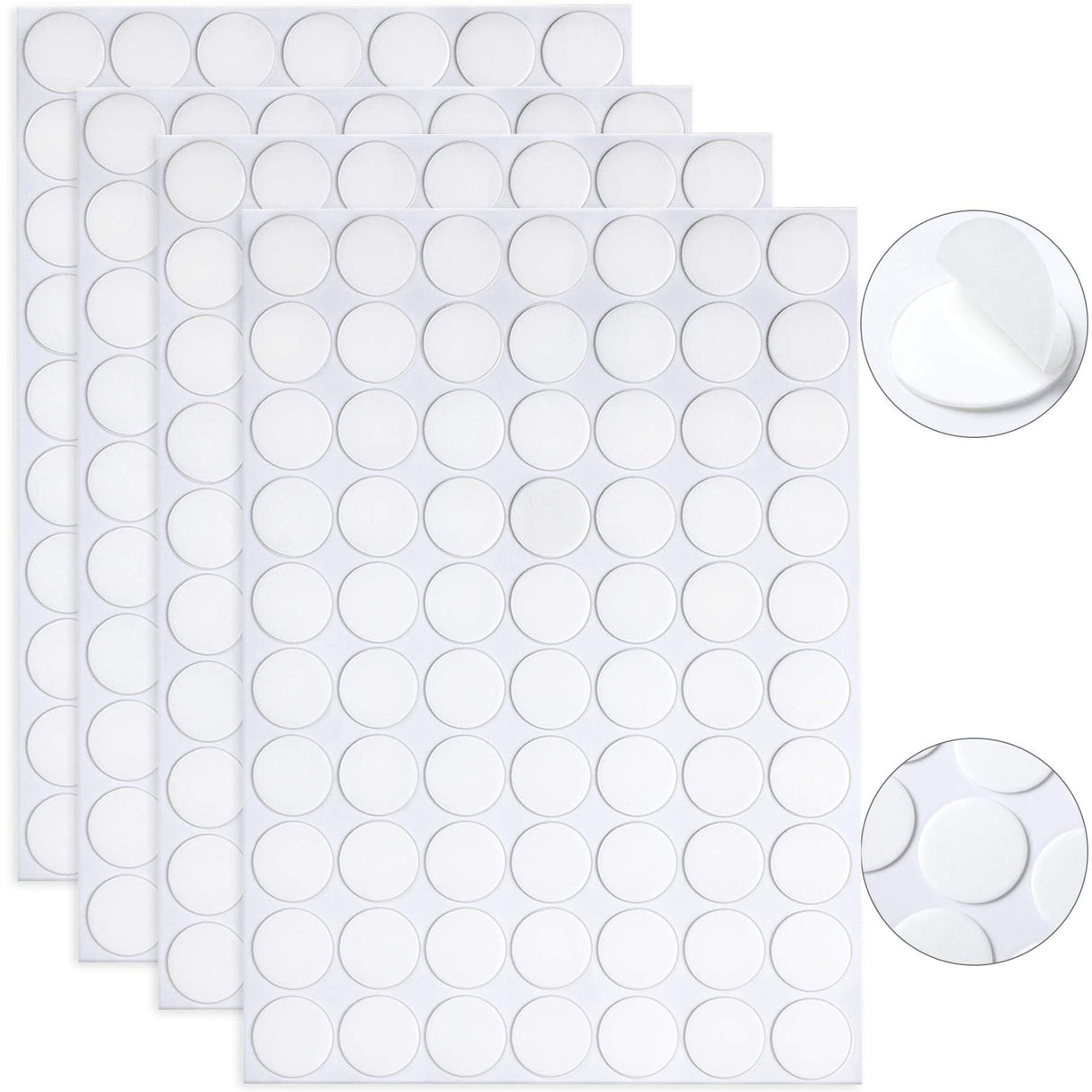 JANYUN 280 Pcs Double Sided Sticky Dot Stickers Removable Round Putty Clear Sticky Tack No Trace Sticky Putty Waterproof Small Stickers for Festival JANYUN