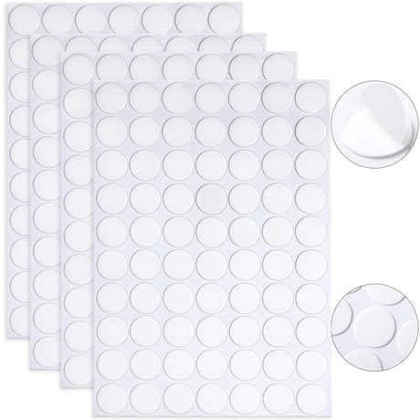 JANYUN 280 Pcs Double Sided Sticky Dot Stickers Removable Round Putty Clear Sticky Tack No Trace Sticky Putty Waterproof Small Stickers for Festival JANYUN