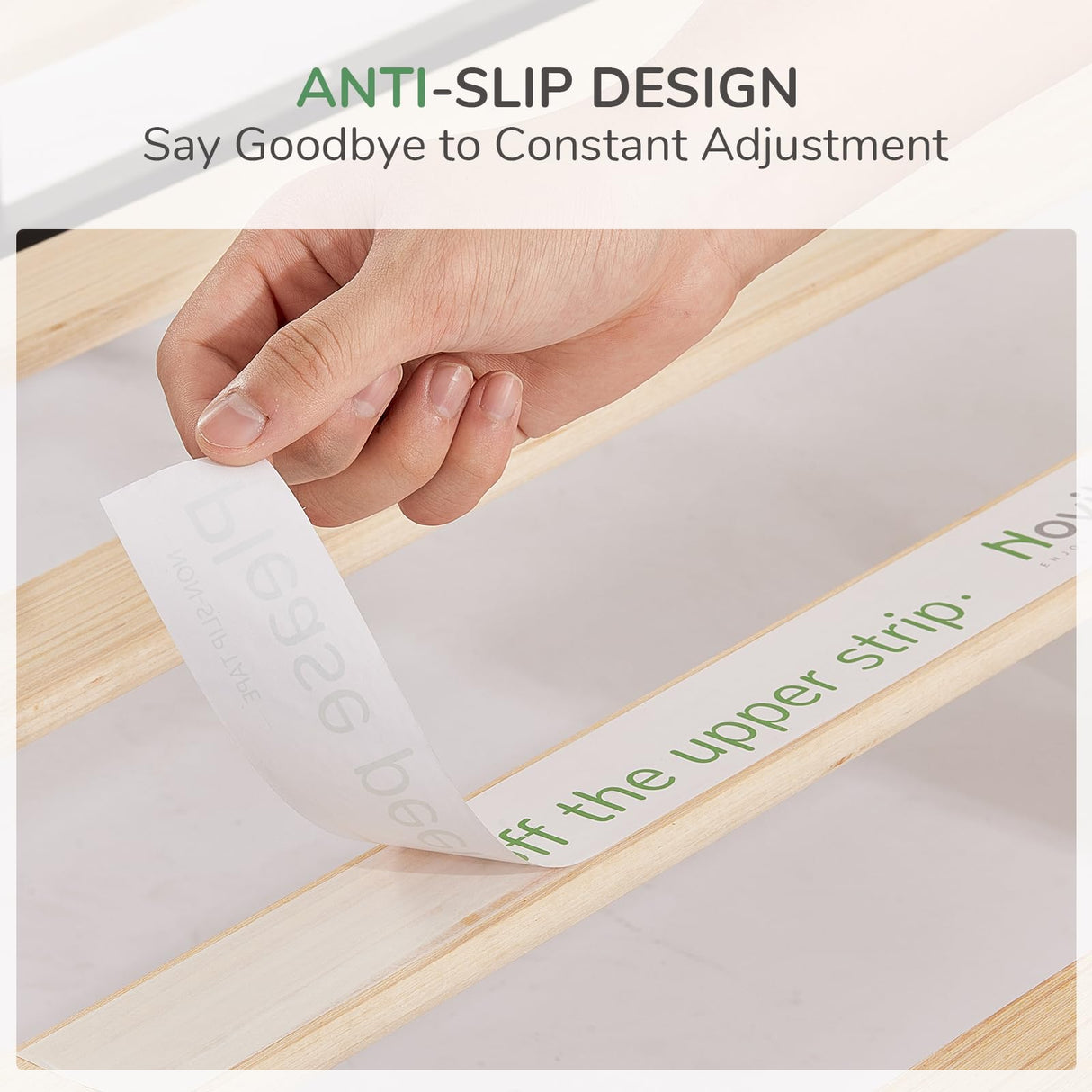 Novilla Black Metal Platform Bed Frame with Wooden Slat Support - Full Size, Easy Assembly Novilla