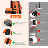 Contour Gauge 10+5 Inch with Lock, Duplicator Gauge Shape and Outline Tool Woodworking Tools Christmas Gifts for Men, Dad, Husband, Grandpa, Feeke