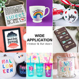 HTVRONT Transfer Tape for Vinyl- 5.5" x 50 FT w/Red Alignment Grid for Cricut Joy and Cricut Adhesive Vinyl, Silhouette Cameo Transfer Paper for HTVRONT