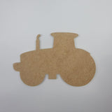 9" Tractor, Unfinished MDF Art Shape by Wooden Craft Cutouts Wooden Craft Cutouts