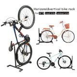 Bike Stand for Vertical and Horizontal Bike Storage,Upright Bicycle Stand Indoor,Standing Bike Rack for Garage Floor,Suit for MTB,Road Bike,Woman YueTong