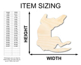 Unfinished Wood Belly Rubs Dog Silhouette | DIY Dog Craft Cutout | up to 36" DIY 12" / 1/8" 24 Hour Crafts