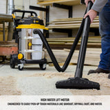 Vacmaster VJE1412SW0201 Beast Professional Series 14 Gal. 6.5 HP Steel Tank Wet/Dry Vac with Cart Vacmaster