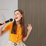 CETIVENO 4 Pack Acoustic Wood Wall Panels,47.2” x 12.8” Soundproof Wall Panels,Wood Slat Acoustic Panels for Wall Decor,3D Wood Slat Wall Panels CETIVENO