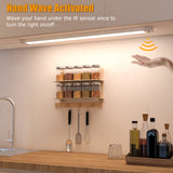 MYPLUS 16 Inch Under Cabinet Lights with Hand Wave, Under Counter Lighting 4000K Natural White,Dimmable,Plug and Play,LED Lights for Kitchen Cabinet, MYPLUS