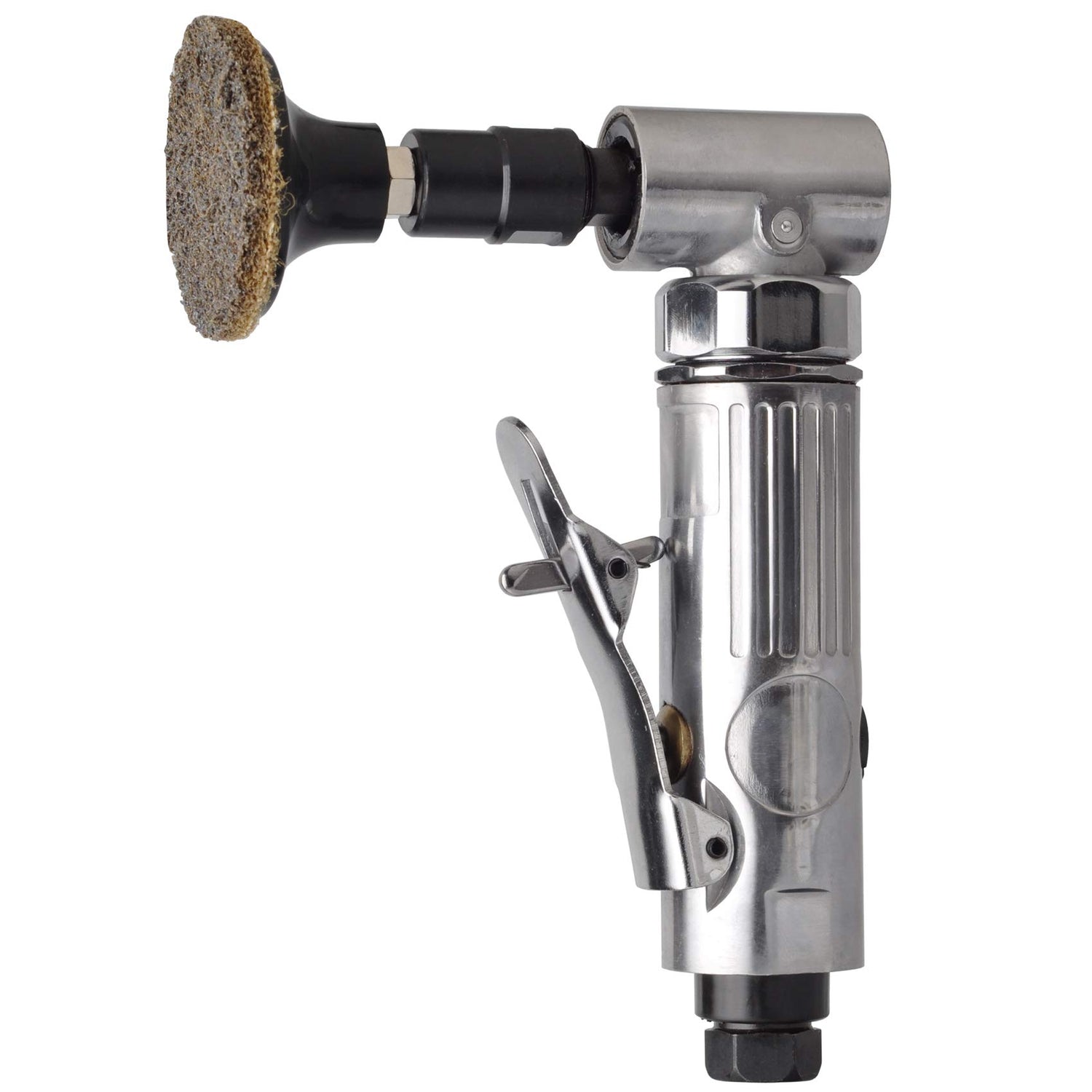 TOOLPEAK 1/4 inch angle air die grinder with 22 pcs 2-inch roll lock sanding discs, polished color angle pneumatic die grinder, air die grinder kit WoodArtSupply