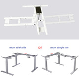 VWINDESK VJ301 L Shaped Electric Height Adjustable Standing Corner Desk Frame Only W/Triple Motor, Ergonomic Sit Stand Up Height Adjustable Steel VWINDESK