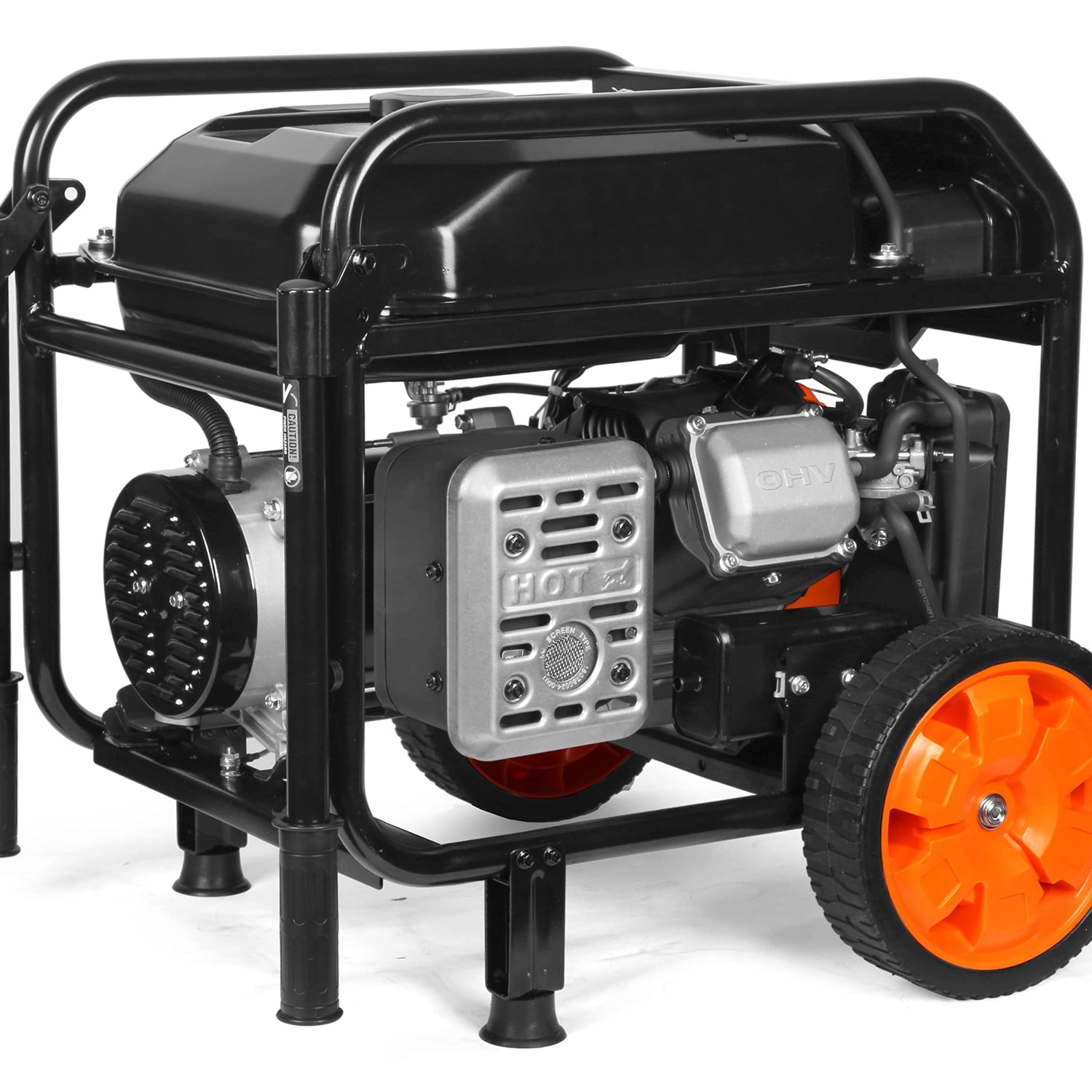 WEN 5600-Watt Portable Generator, Electric Start, 224cc, Transfer-Switch and RV-Ready with CO Shutdown Sensor (GN5602X) WEN