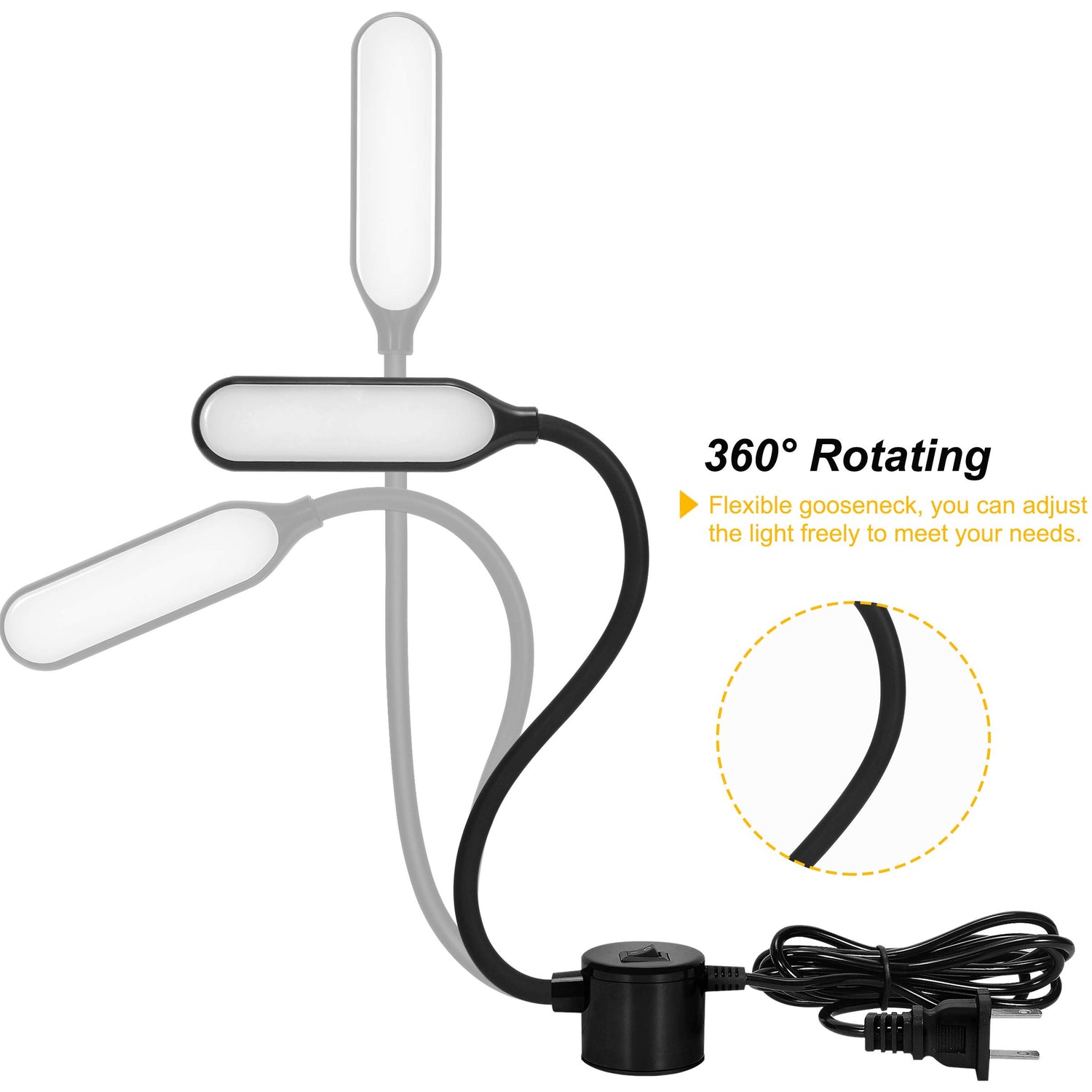 Amazing power Sewing Machine Light LED Flexible Gooseneck Work Lamp with Magnetic Mount Base for Workbench Lathe Drill Press Amazing power