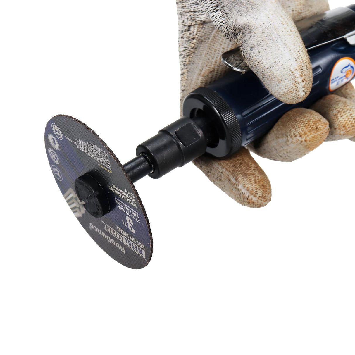 NuoDunco Cut-Off Wheel Mounting Mandrel 1/4" 3/8" 2-Type Mounting Heads, 1/4" Stem Mandrel for Rotary Tool Die Grinder Drill Attachment Angle Air NuoDunco