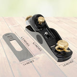 EXXO Adjustable Block Plane - Precision Woodworking Tools For Professional Wood Workers & Home Improvement | Deep Cutting Adjustable Hand Planer Tool EXXO