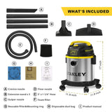 Stanley SL18136 Wet Dry Vacuum, 3 Gallon, 4.0 HP, Stainless Steel Stanley