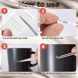 ANCIRS 24 Pack Resin Mini Letter Stickers for Nail Art, Glittering Epoxy Alphabet Number Stickers, Self Adhesive Scrapbook Stickers for Decoration ANCIRS