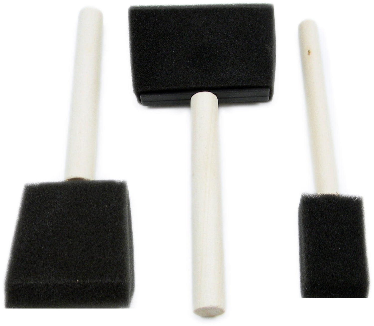 ROYAL BRUSH RFOMW-3P Foam Brush, 3-Pack Darkassorted, 1", 2" & 3" ROYAL BRUSH