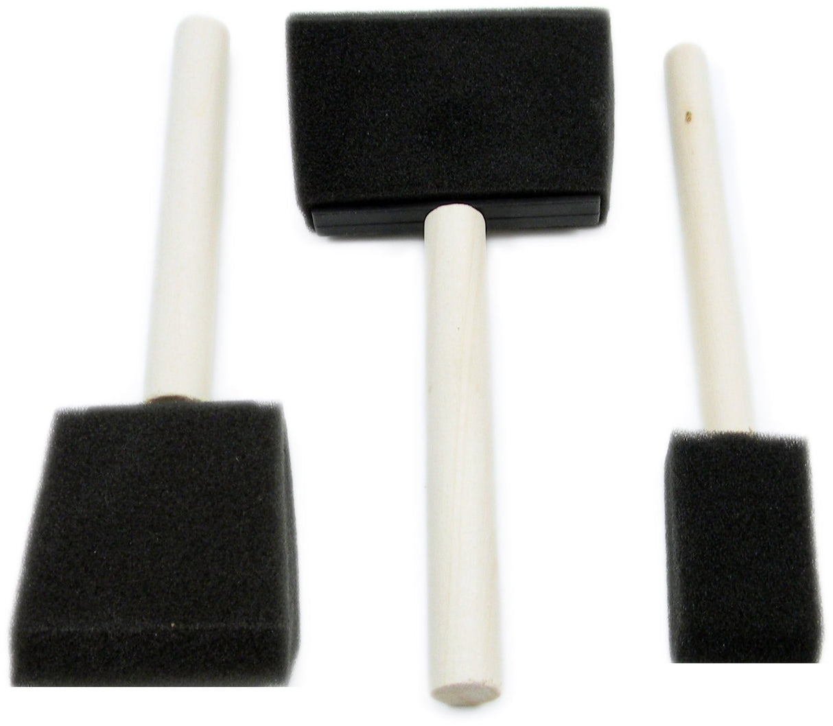 ROYAL BRUSH RFOMW-3P Foam Brush, 3-Pack Darkassorted, 1", 2" & 3" ROYAL BRUSH