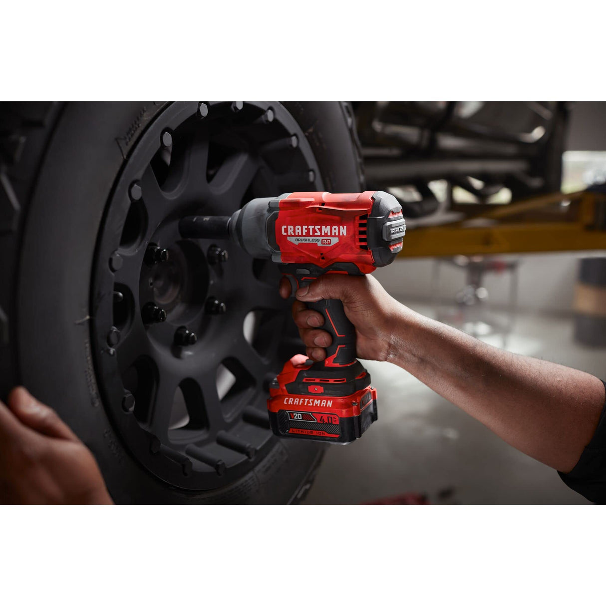 Craftsman Impact Wrench, 1/2 Inch, High Torque, Battery and Charger Included (CMCF940M1) Craftsman