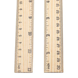 60 Pack Wooden Ruler 12 Inch Rulers Bulk Wood Measuring Ruler Office Ruler 2 Scale SZLFSX