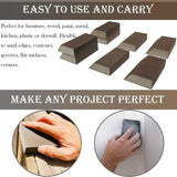 M-jump 8 Pack Single Sanding Sponge Kit- 60/80/120/220- Coarse Medium Fine Grit,Washable and Reusable Sanding Blocks for Wood-Working Sanding Metal M-jump