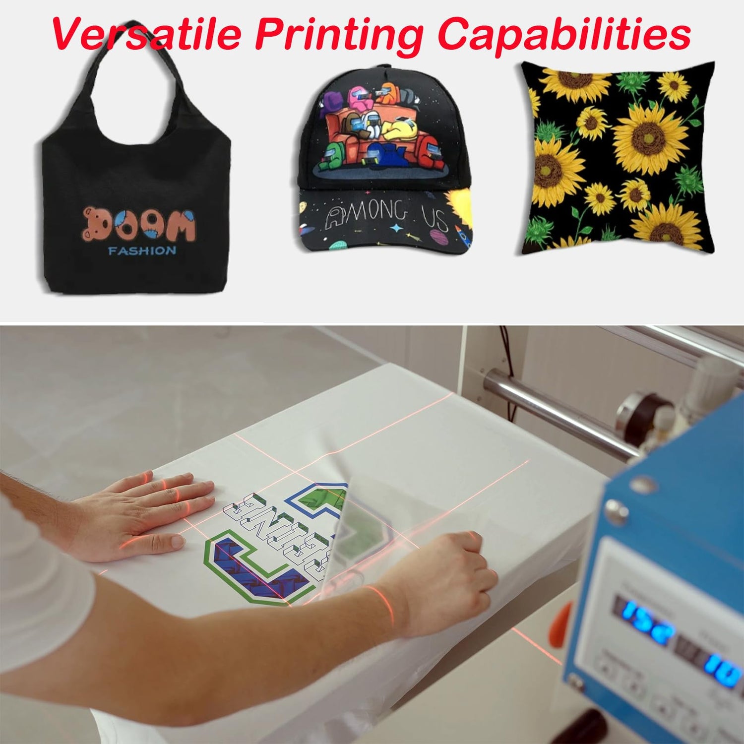 WUMSTOT Heat Press 16x24 Machine: Pneumatic Dual Platen Heat Press with Infrared Positioning & Up-Sliding Function - Large Format Sublimation WUMSTOT