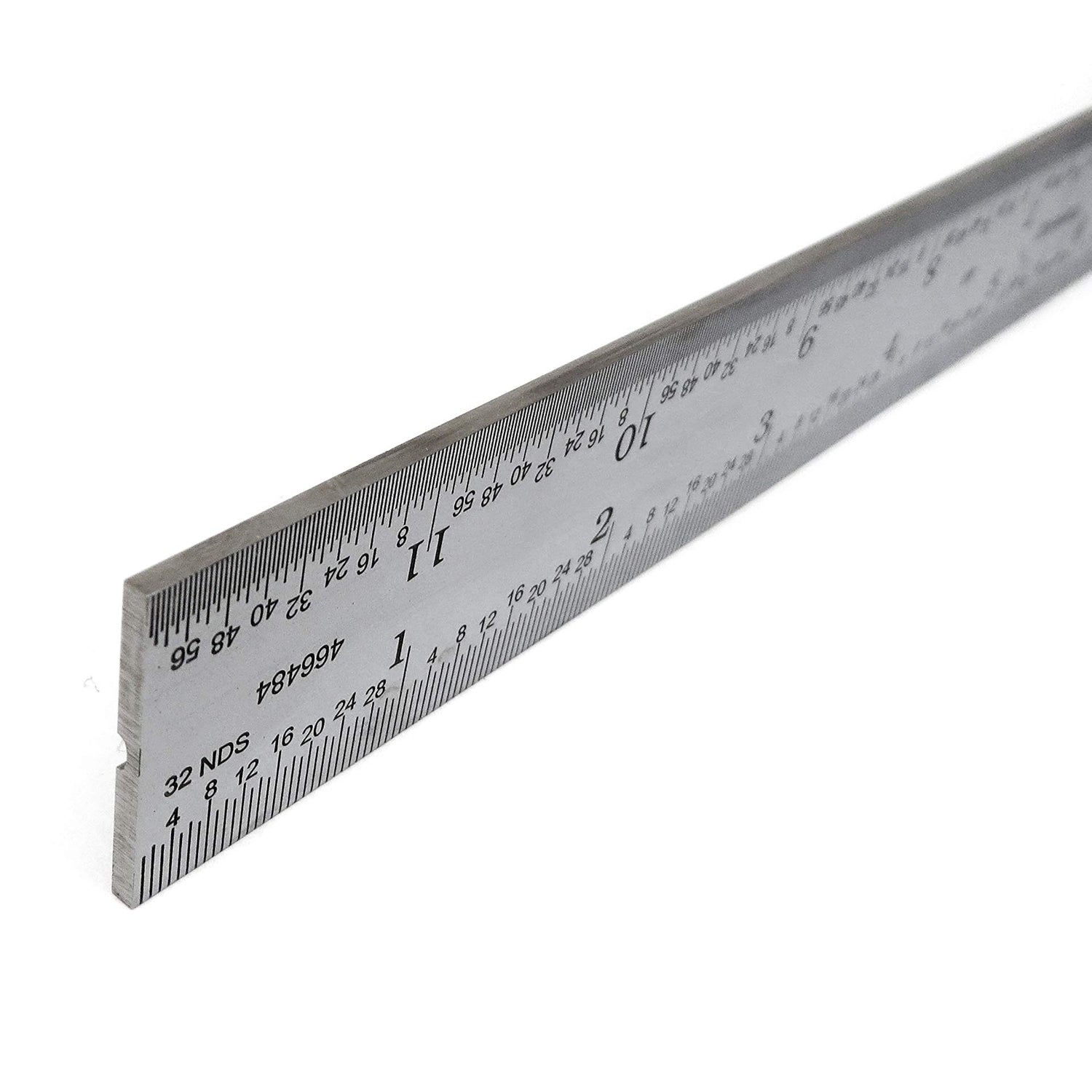 Benchmark Tools 466477 24 inch Combination Square Blade Ruler 4R Markings 1/8, 1/16, 1/32, 1/64 Stainless Steel Non-Glare Satin Chrome Finish Benchmark Tools