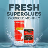 Starbond 2 oz. Thick CA Glue with 6 oz. Aerosol Activator Bundle (Premium Cyanoacrylate Super Glue) for Mitre Joint Bonding, Woodworking, Carpentry, STARBOND