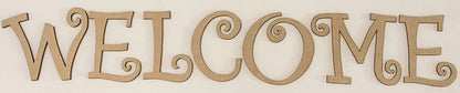 Small 2 Inch Wooden Letter Curlz M Craft, Unfinished Girl Alphabet Cutout Decor, Paintable Kid ABC Shape, DIY