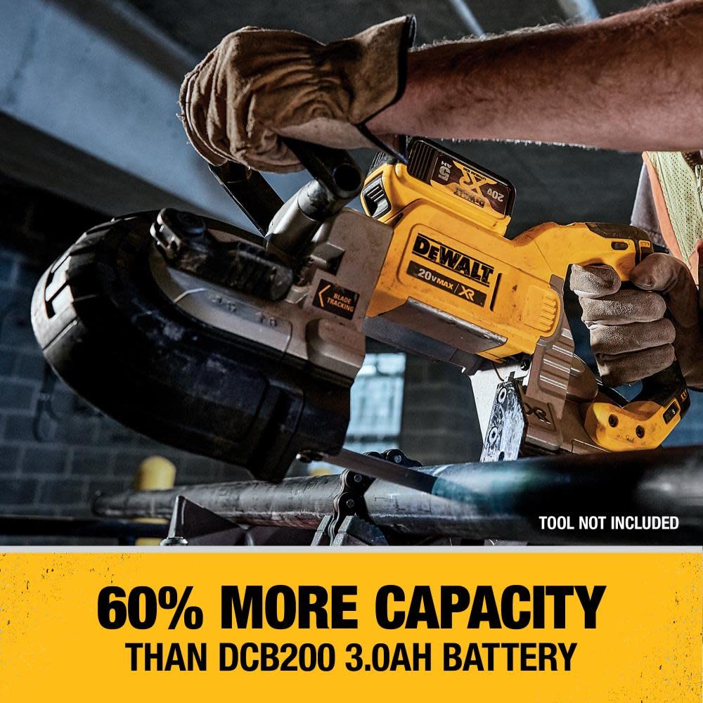 DEWALT 20V MAX Battery Charging Kit, Includes 2 Batteries, 5Ah, Includes Small Storage Bag (DCB205-2CK),Black - WoodArtSupply