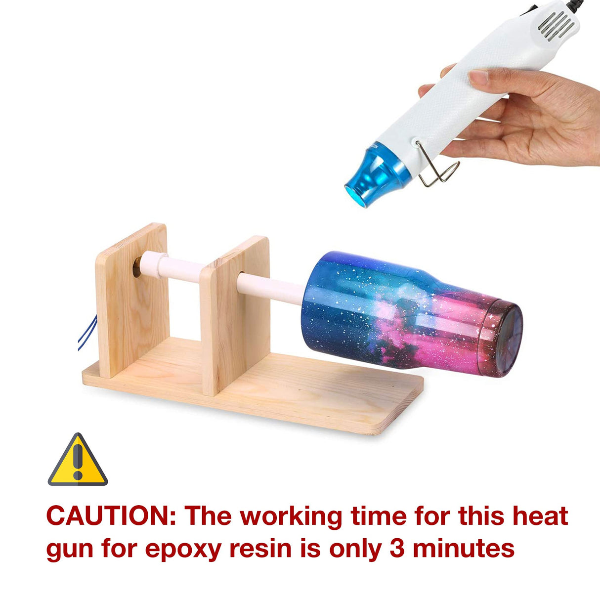 Bubble Removing Tool for Epoxy Resin and Acrylic Art, DIY Glitter Tumblers, Specially-Designed Heat Gun for Making Acrylic Resin Travel Mugs Tumblers CALPALMY