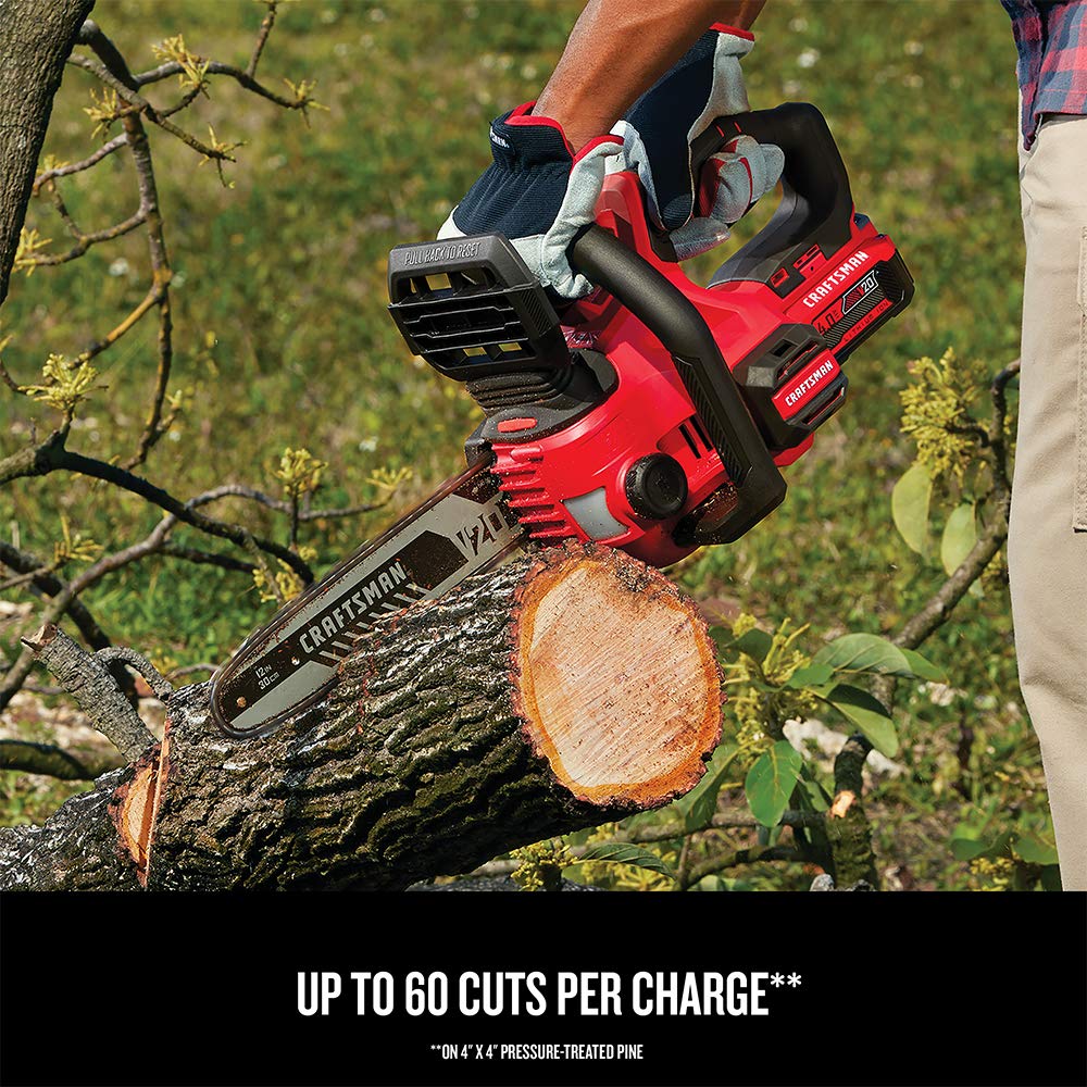 CRAFTSMAN V20* Cordless Chainsaw, 12-Inch (CMCCS620M1) Craftsman