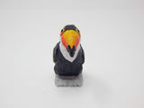 Selsela Toucan Bird Figurine Statue Tropical Yellow Beak Decor Miniature Sculpture Art Wood Carving Selsela