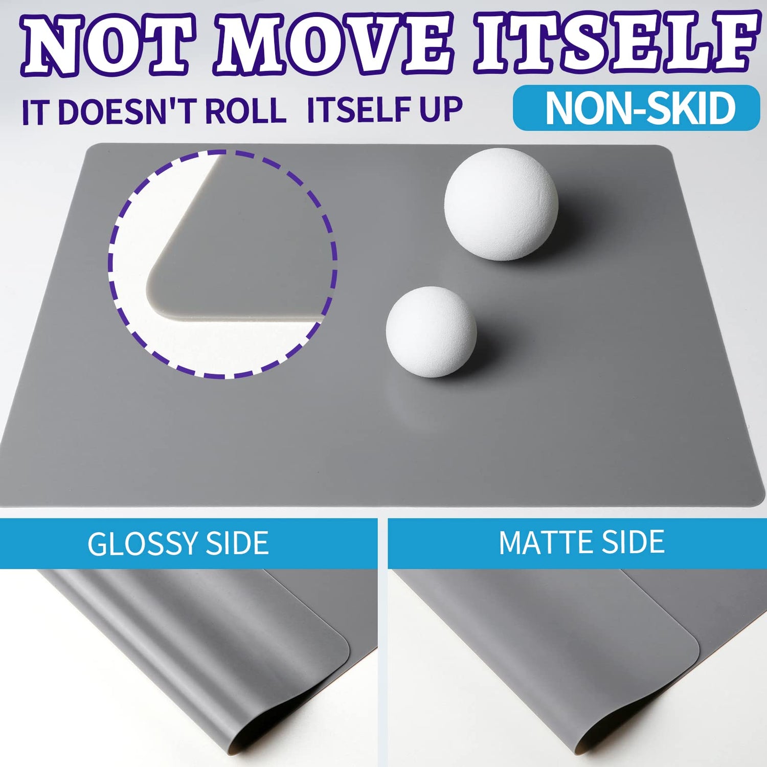 LEORBO Silicone Mat, 2 Pack Silicone Mats for Resin, 15.7"x 11.7" Silicone Sheets for Resin Molds, Silicone Mats for Crafts, Resin Paint Clay Mat, LEOBRO