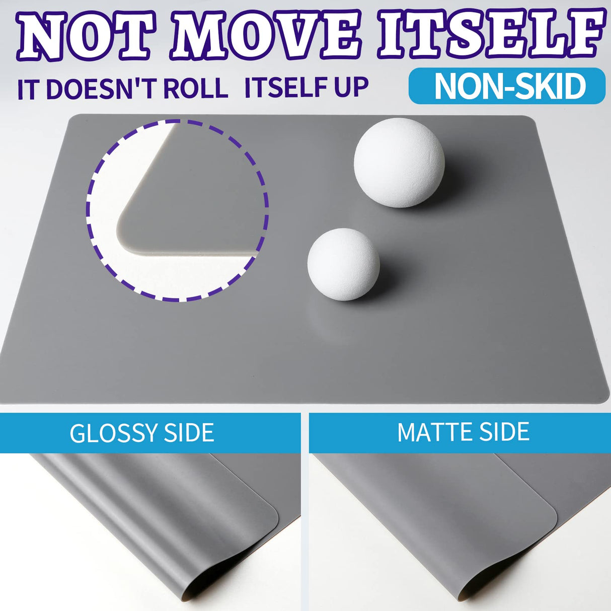 LEORBO Silicone Mat, 2 Pack Silicone Mats for Resin, 15.7"x 11.7" Silicone Sheets for Resin Molds, Silicone Mats for Crafts, Resin Paint Clay Mat, LEOBRO