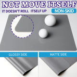 LEORBO Silicone Mat, 2 Pack Silicone Mats for Resin, 15.7"x 11.7" Silicone Sheets for Resin Molds, Silicone Mats for Crafts, Resin Paint Clay Mat, LEOBRO