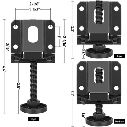 Sanchamy Heavy Duty Leveling Feet Furniture Levelers Adjustable Table Leg Leveler Workbench Leveling Feet for Furniture,Table, Cabinets, - WoodArtSupply