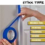 STIKK Painters Tape - 3pk Yellow Painter Tape - 1 inch x 60 Yards - Paint Tape for Painting, Edges, Trim, Ceilings - Masking Tape for DIY Paint STIKK