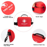 First Aid Kit 340 Piece, Premium Waterproof Hard Shell Medical Kit for Car, Home, Office, Travel, Camping, Sports, Outdoor, School - Emergency First Atickyaid