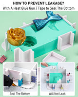 Nicpro 74oz Silicone Mold Making Kit, Platinum Liquid Silicone Rubber for Mold Maker, Jade Green Flexible & Food Safe Mix Ratio 1:1 for Casting 3D Nicpro