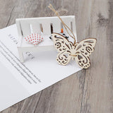 Natural Wood Slices Unfinished Wood 10pcs Laser Cut Wood Butterfly Embellishment Wooden Shape Craft Wedding Decor Misright